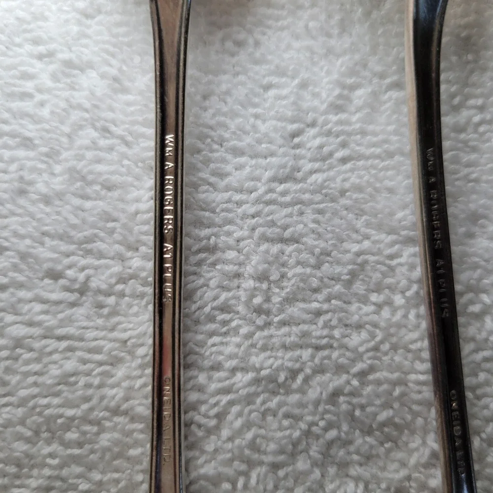 Wm.‎ A. Rogers Oneida Memory Silverplate Iced Tea Spoons Set of 8 Art Deco 1937